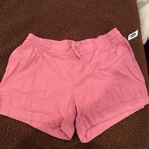 NWT Size Large Old Navy Brand Lilac Linen Shorts